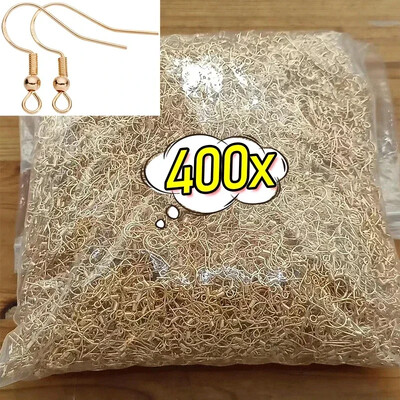 100/500db DIY Fülbevaló Találatok Fülbevalók Kapcsok Horgok Rozsdamentes acél hipoallergén fülbevaló készítés Kiegészítők Horog Füldrót