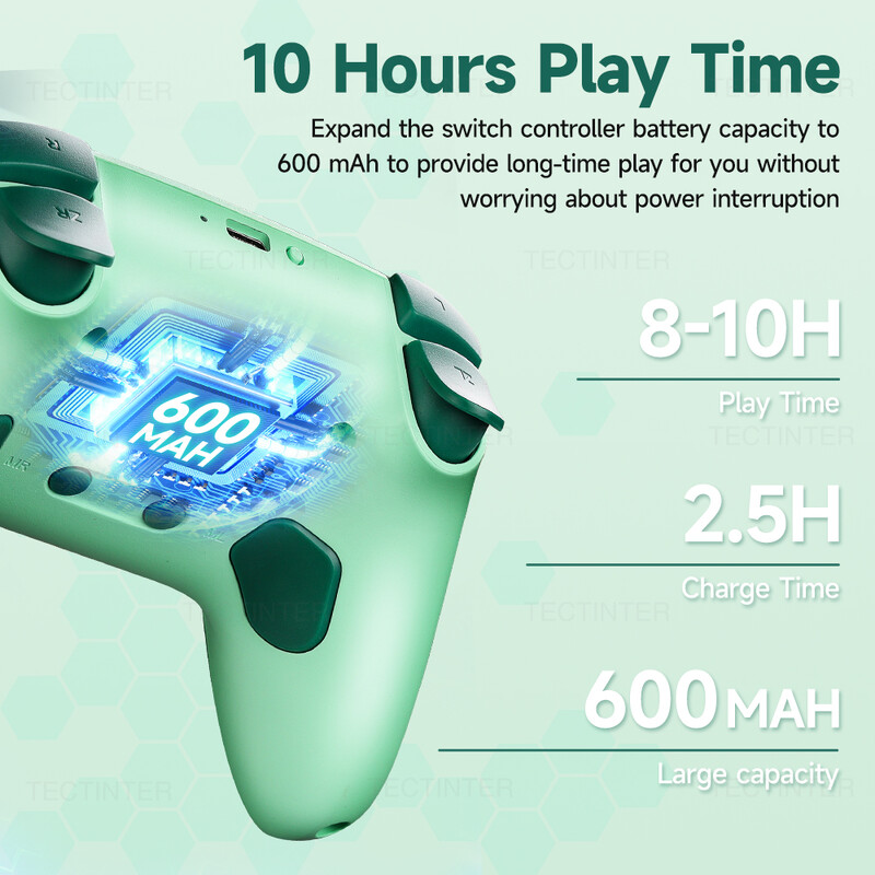 Bežični Bluetooth RGB kontroler za Nintendo Switch/OLED/Lite/Android/IOS/PC upravljačke palice s funkcijom programiranja