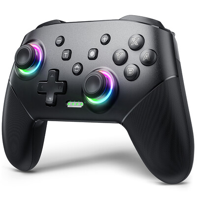 Controlere de comutare fără fir, compatibile cu controlerele Switch Pro pentru comutator/Switch Lite/OLED/PC, împerechere cu o singură tastă Baterie de 1000 mAh