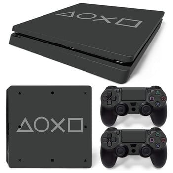 За PS4 Slim Console Skin Full Vinyl Decal Защитен стикер Капак за PS4 Slim Controller