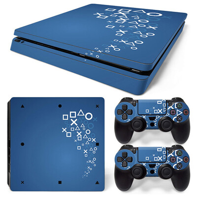 Pre konzolu PS4 Slim, plnú vinylovú nálepku, ochrannú nálepku pre ovládač PS4 Slim