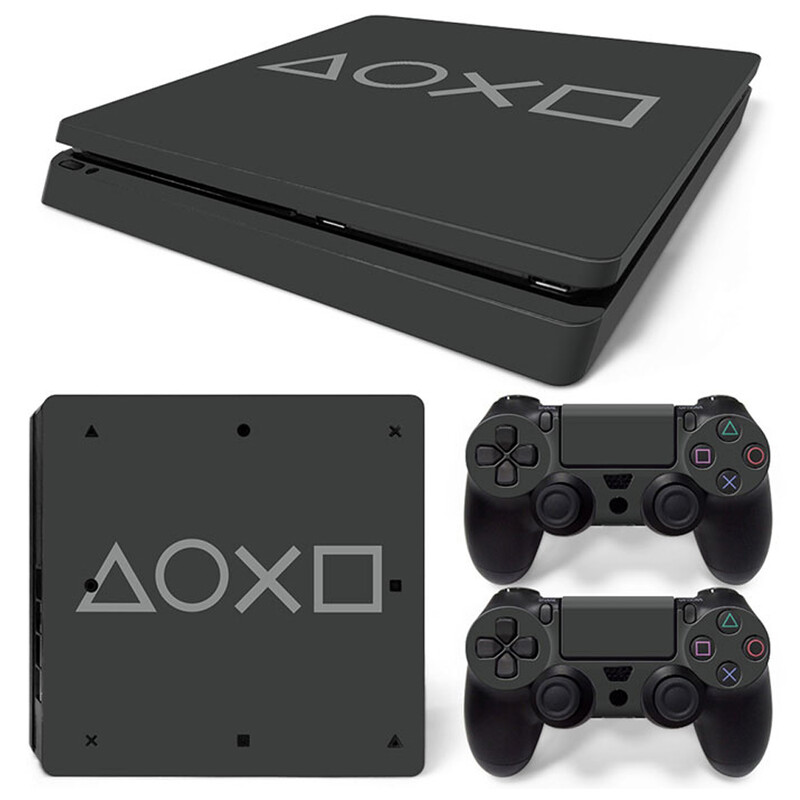 Pre konzolu PS4 Slim, plnú vinylovú nálepku, ochrannú nálepku pre ovládač PS4 Slim