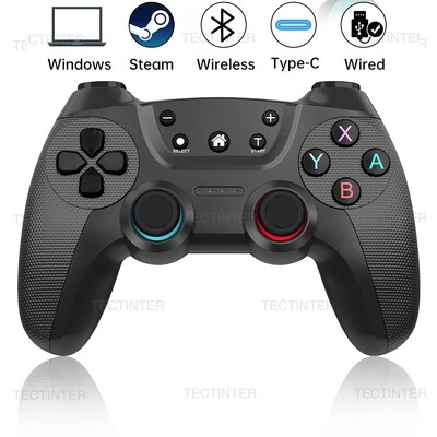TECTINTER Υποστήριξη ασύρματου ελεγκτή Bluetooth Συμβατό Nintendo Switch / Switch Oled Android Gamepad USB PC Joystick Control