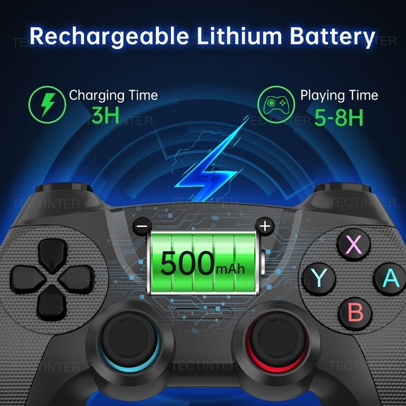 TECTINTER atbalsts ar Bluetooth bezvadu kontrolieri saderīgs Nintendo slēdzis / slēdzis ar Android spēļu paneļa USB datora kursorsviru