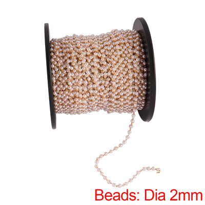 100 cm biserni lanac od nehrđajućeg čelika, ogrlice, perle, lančići za DIY nakit, ogrlice, narukvice, pribor za izradu DIY nalazi