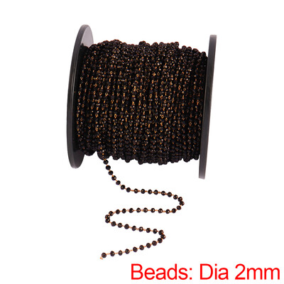 100 cm biserni lanac od nehrđajućeg čelika, ogrlice, perle, lančići za DIY nakit, ogrlice, narukvice, pribor za izradu DIY nalazi