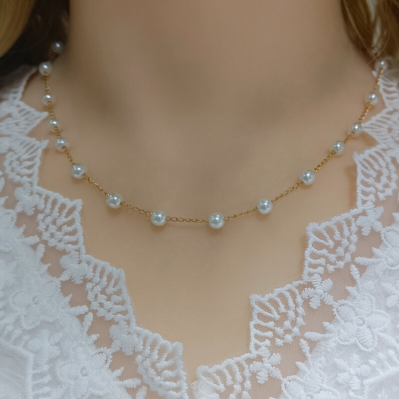 100 cm biserni lanac od nehrđajućeg čelika, ogrlice, perle, lančići za DIY nakit, ogrlice, narukvice, pribor za izradu DIY nalazi