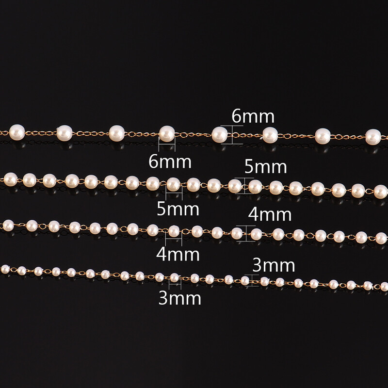 100 cm biserni lanac od nehrđajućeg čelika, ogrlice, perle, lančići za DIY nakit, ogrlice, narukvice, pribor za izradu DIY nalazi