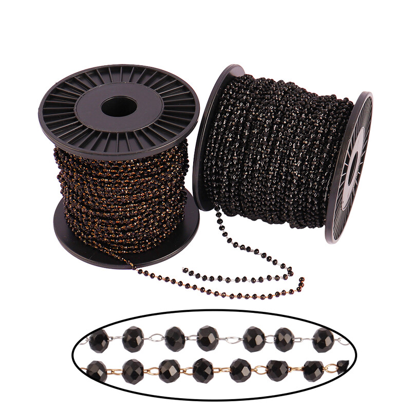 100 cm biserni lanac od nehrđajućeg čelika, ogrlice, perle, lančići za DIY nakit, ogrlice, narukvice, pribor za izradu DIY nalazi