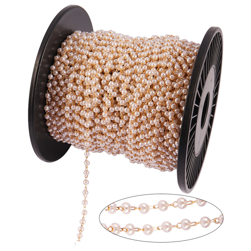 100 cm biserni lanac od nehrđajućeg čelika, ogrlice, perle, lančići za DIY nakit, ogrlice, narukvice, pribor za izradu DIY nalazi