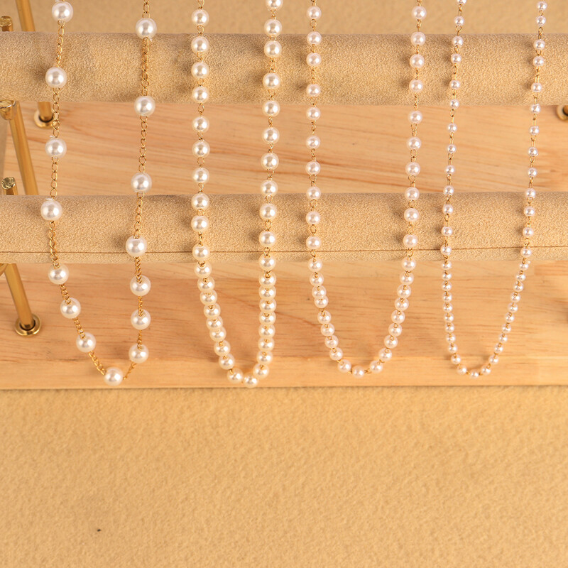 100 cm biserni lanac od nehrđajućeg čelika, ogrlice, perle, lančići za DIY nakit, ogrlice, narukvice, pribor za izradu DIY nalazi