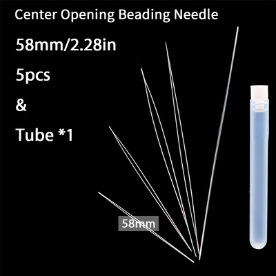 Új gyöngyfűző tűk csavart tű közepén nyitó gyöngyös tű rozsdamentes acél ékszer készítés barkácsolás nyaklánc karkötő eszközök megállapítások