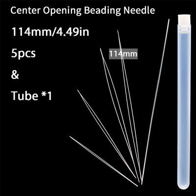 Új gyöngyfűző tűk csavart tű közepén nyitó gyöngyös tű rozsdamentes acél ékszer készítés barkácsolás nyaklánc karkötő eszközök megállapítások