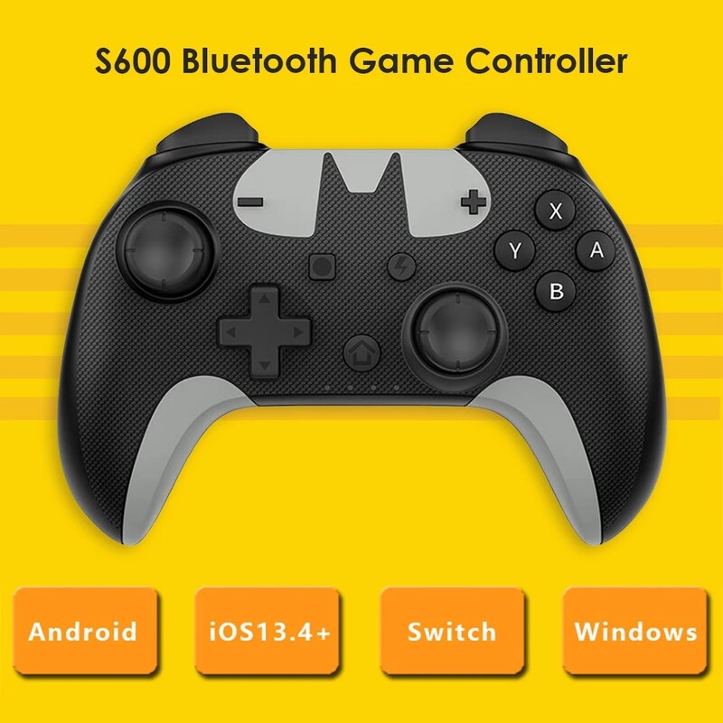JIMITU pre Nintendo Switch Pro Bluetooth bezdrôtový ovládač videohier Káblový gamepad pre iPhone Android Steam PC S600