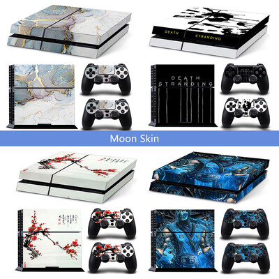 PS4 konsoles apvalkam Vinila uzlīme PS4 spēļu piederumiem Skin Wrap for PS4 kontrollera uzlīme
