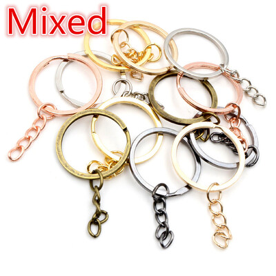 20kom 25-30 mm pozlaćeni privjesak za ključeve privjesak za ključeve s kopčom Nalazi privjesak za ključeve Split Ring privjesak za ključeve za izradu nakita