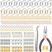 Pribor od legure Komplet nalaza za nakit Alati za popravak Lobster kopča Otvoreni skokovi Prsteni Kukice za naušnice za DIY pribor za izradu nakita