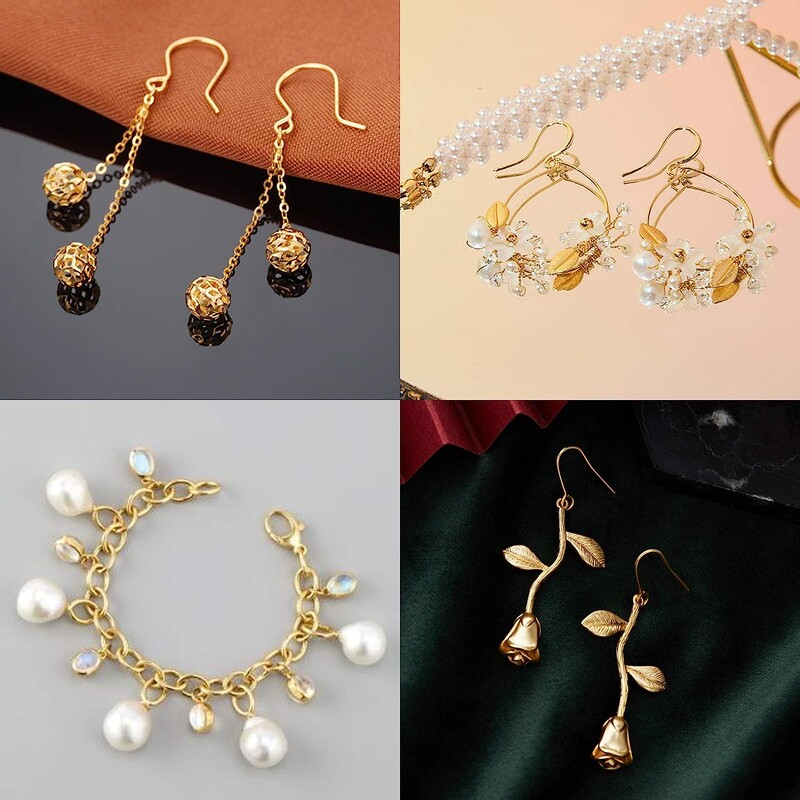 Pribor od legure Komplet nalaza za nakit Alati za popravak Lobster kopča Otvoreni skokovi Prsteni Kukice za naušnice za DIY pribor za izradu nakita