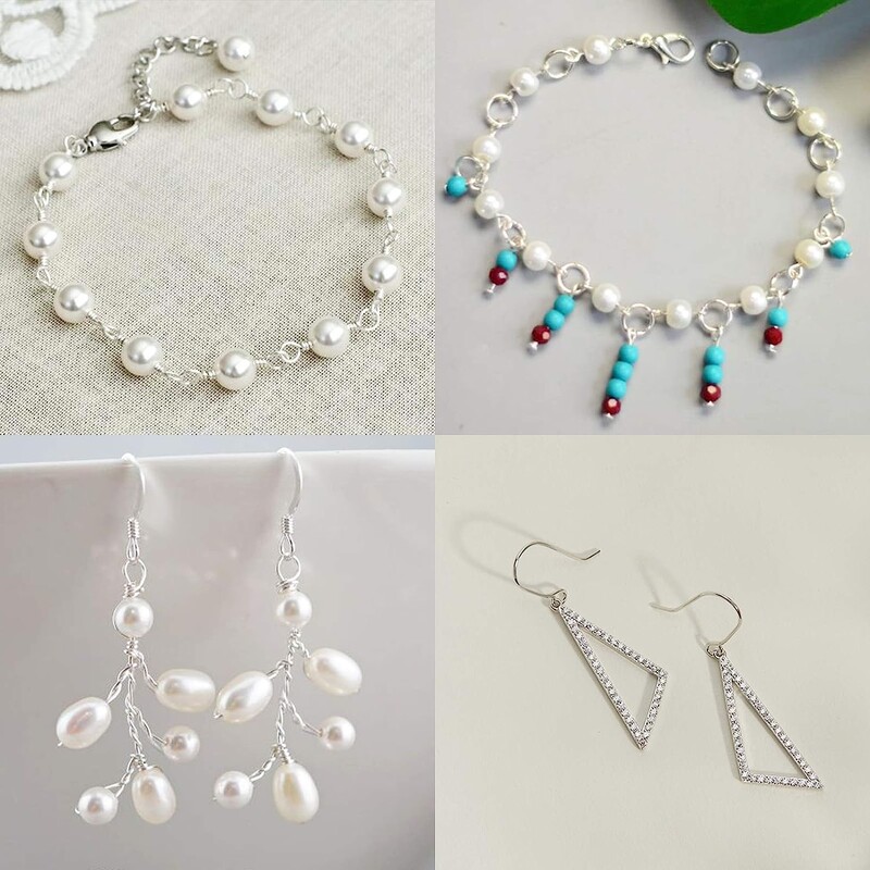 Pribor od legure Komplet nalaza za nakit Alati za popravak Lobster kopča Otvoreni skokovi Prsteni Kukice za naušnice za DIY pribor za izradu nakita