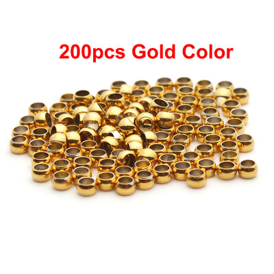 100-200Pcs 1.5 2 2.5 3mm Kuglični čep od nehrđajućeg čelika Crimp End Perle za pozicioniranje razmaknice za DIY izradu nakita narukvice