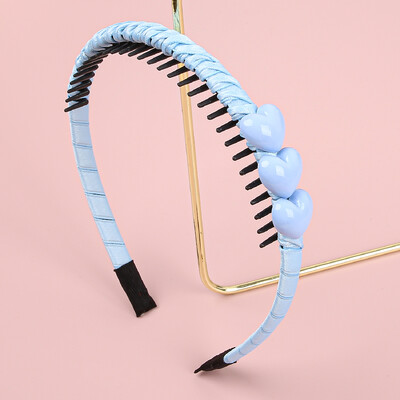 1/15 buc bentiță pentru fete drăguț cu inimă de dragoste bentițe de păr cu dinți copii copii păr minunat decora cercuri de păr accesorii de păr la modă