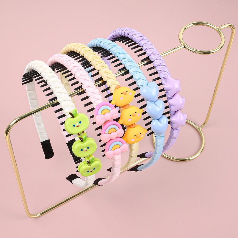 1/15 buc bentiță pentru fete drăguț cu inimă de dragoste bentițe de păr cu dinți copii copii păr minunat decora cercuri de păr accesorii de păr la modă