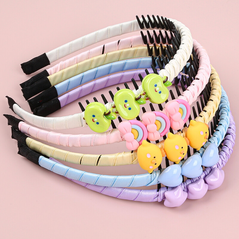 1/15 buc bentiță pentru fete drăguț cu inimă de dragoste bentițe de păr cu dinți copii copii păr minunat decora cercuri de păr accesorii de păr la modă