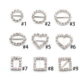 10 kom. Metalna kopča sa vještačkim dijamantima Poklon kutija za vjenčanje Pozivnice Dekoracija Dodaci Vrpca Mašna Kopča vrpce