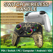 Bezdrôtový gamepad pre Switch/Switch OLED Pro Controller Šesťosý motor Vibračný BT5.0 Android IOS MFI PC PS3 rukoväť