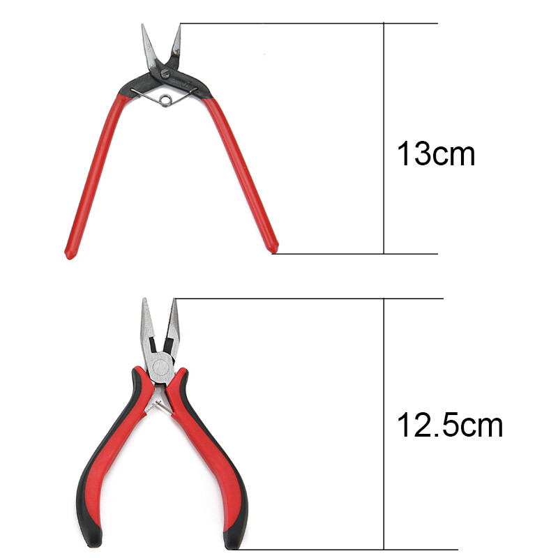 Sada mini klieští na šperky, sada nástrojov, rezný drôt, ihličkový nos, vysoko kvalitné dlhé 13 cm ihličkové kliešte na výrobu šperkov, príslušenstvo