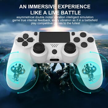 Ελεγκτής Bluetooth με επιφάνεια αφής Six-Axis Dual Vibration Wireless No Delay Gamepad για κονσόλα PS4 PS3 PC Joysticks Gyroscope