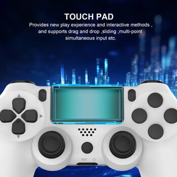 Ελεγκτής Bluetooth με επιφάνεια αφής Six-Axis Dual Vibration Wireless No Delay Gamepad για κονσόλα PS4 PS3 PC Joysticks Gyroscope