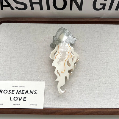 YWYHJ legújabb óceáni sorozata Hair Claw Hippocampus Medúza delfin Acetát Haj Claw Clipek Hajkiegészítők női lányoknak