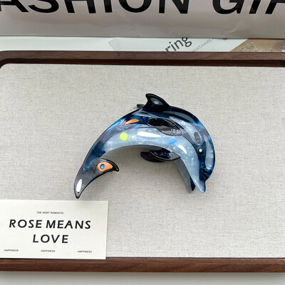 YWYHJ legújabb óceáni sorozata Hair Claw Hippocampus Medúza delfin Acetát Haj Claw Clipek Hajkiegészítők női lányoknak