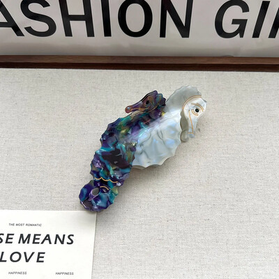 YWYHJ legújabb óceáni sorozata Hair Claw Hippocampus Medúza delfin Acetát Haj Claw Clipek Hajkiegészítők női lányoknak