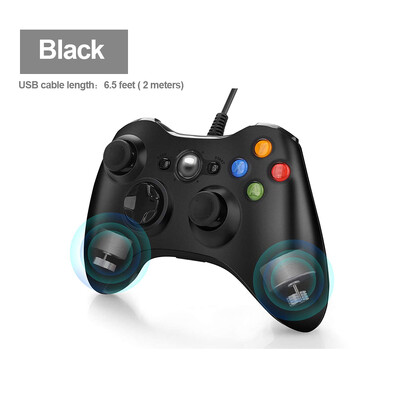 Káblový herný ovládač USB pre Android TV BOX / Windows PC / PS3 s dvojitou vibráciou, herný ovládač typu „plug and play“, prenosný joystick