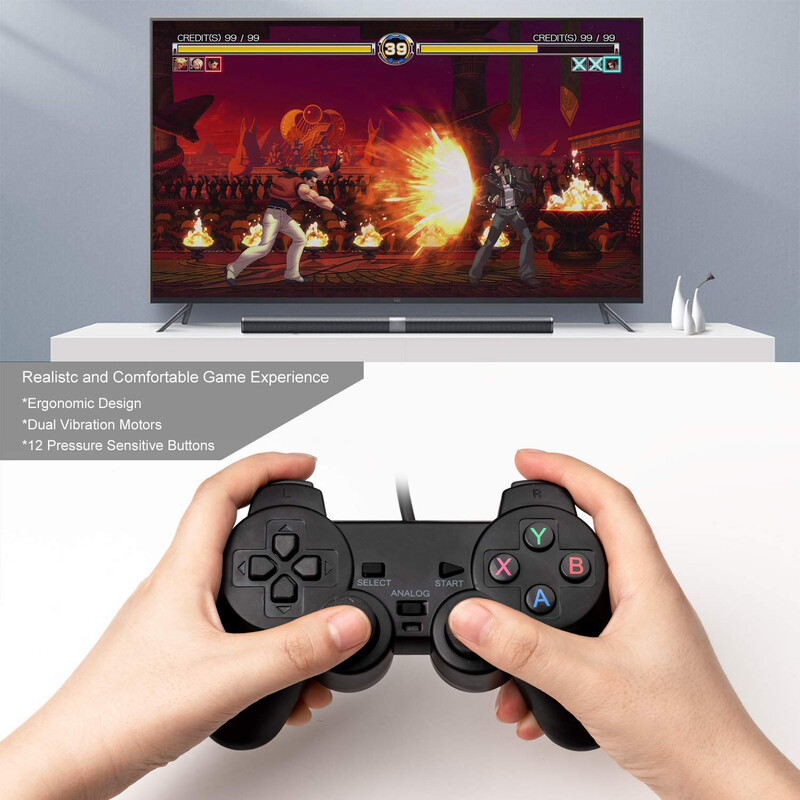 Upravljač za PS2 Žičani upravljač za Sony Playstation PS2 s dvostrukom vibracijom USB Žičani Joystick Joypad Video igre