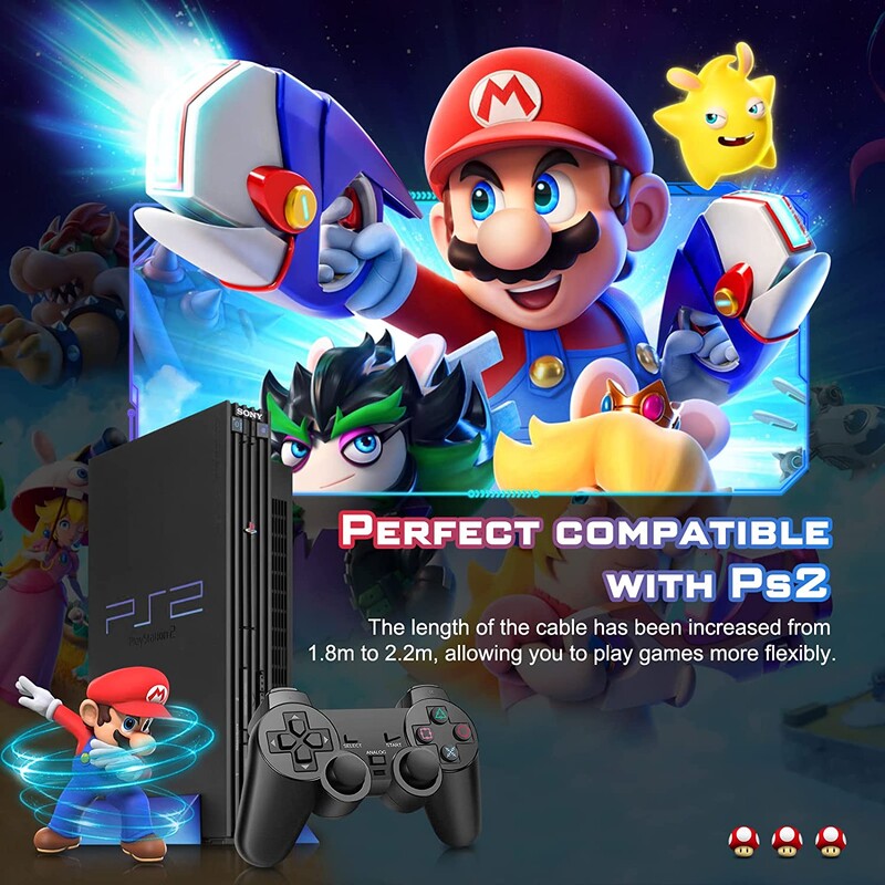 Upravljač za PS2 Žičani upravljač za Sony Playstation PS2 s dvostrukom vibracijom USB Žičani Joystick Joypad Video igre