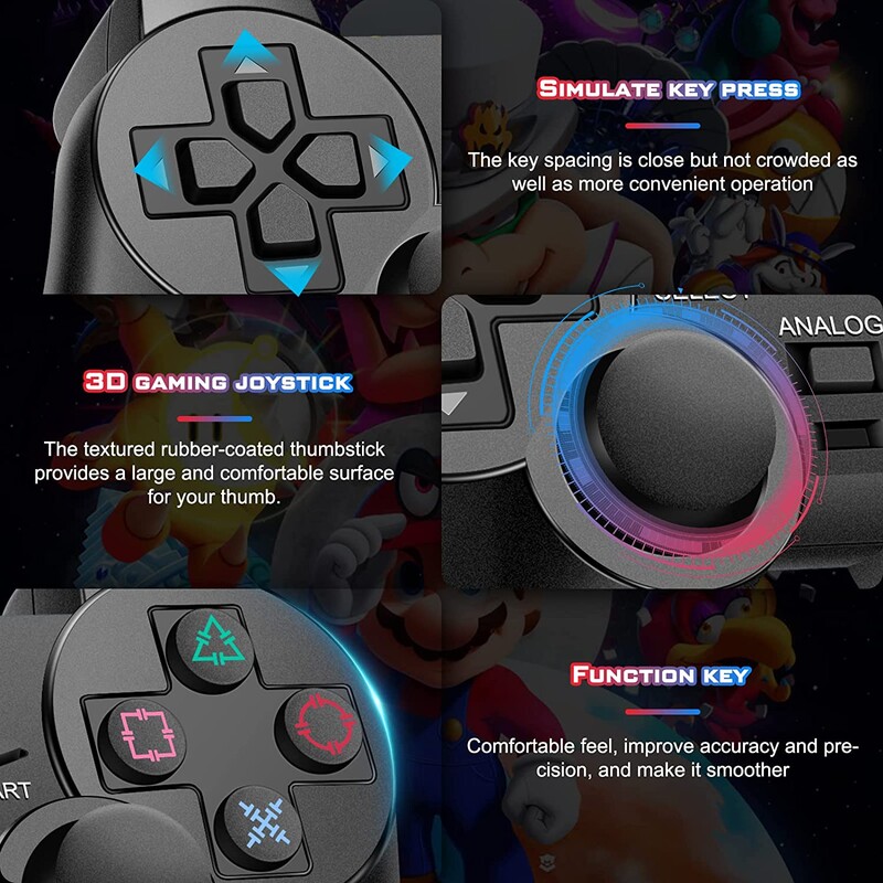 Upravljač za PS2 Žičani upravljač za Sony Playstation PS2 s dvostrukom vibracijom USB Žičani Joystick Joypad Video igre