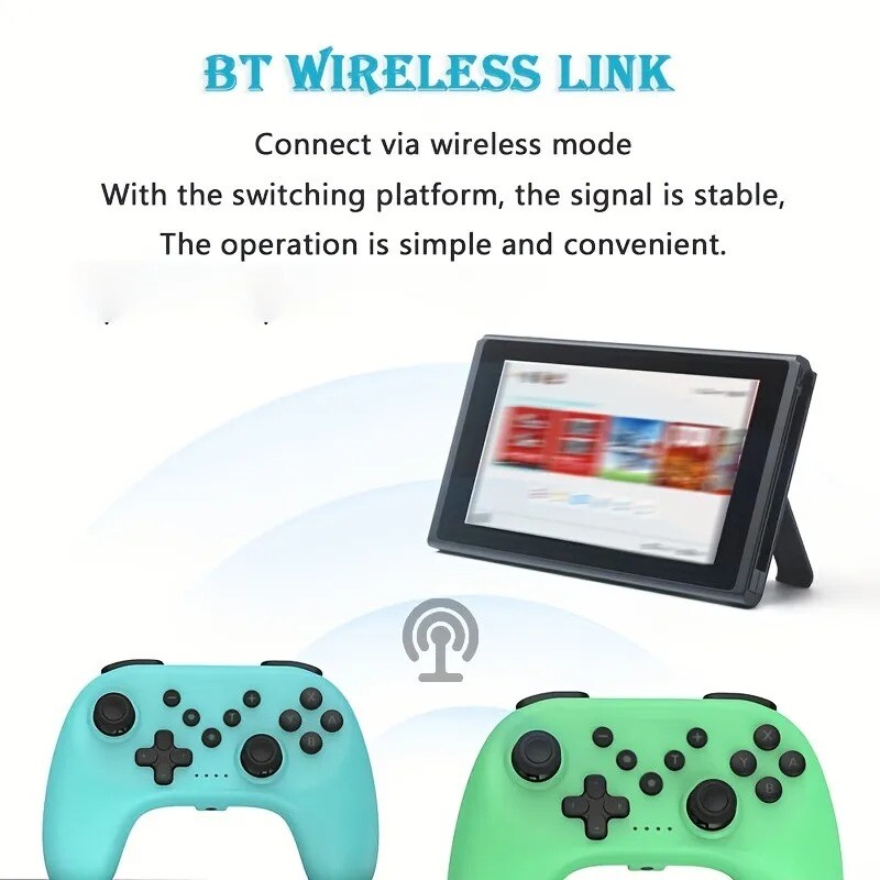 Su „Bluetooth“ suderinamas „Gamepad“ žaidimų vairasvirtės belaidis valdiklis, skirtas „Nintendo Switch“ / „OLED“ / „Lite“ žaidimų konsolės 6 ašių rankena