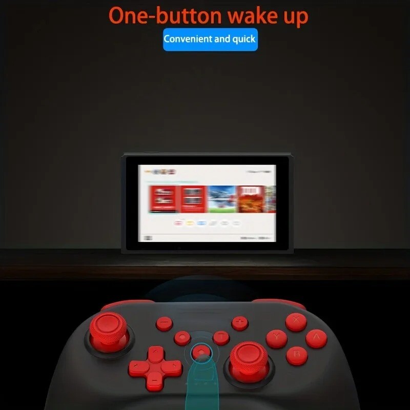 Su „Bluetooth“ suderinamas „Gamepad“ žaidimų vairasvirtės belaidis valdiklis, skirtas „Nintendo Switch“ / „OLED“ / „Lite“ žaidimų konsolės 6 ašių rankena