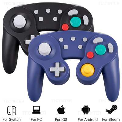 Támogatja a Bluetooth GC vezeték nélküli vezérlőt a Switch Gamecube-hoz. Kompatibilis a Nintendo Switch/Lite Gamepaddal PC joystick-hez