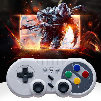 8bitdo SN30 Wireless Controller 6-Axis Burst Turbo Function Joystick για Switch Steam Windows Android iOS