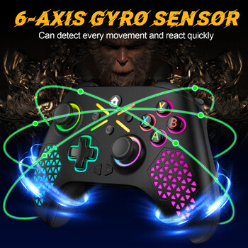 Ασύρματο Gamepad για Xbox One, Xbox Seris S, Xbox Series X Console Win 7 8 10 Dual Vibra With Six Axis Gyroscope Controller Game