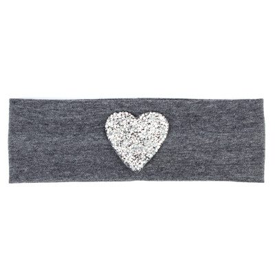 Geebro Gyerek pamut puha fejpánt Új tavaszi aranyos strasszok szív lapos hajpánt lányok sztreccs fejfedők haj kiegészítők