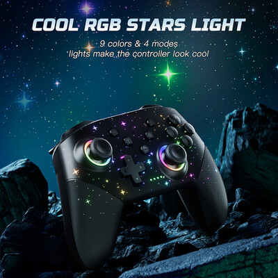 Ελεγκτής Switch Συμβατό με Switch/Lite/OLED/PC Windows/iOS/Android, προγραμματιζόμενο ασύρματο χειριστήριο Switch Pro 1000mAh w