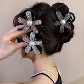 Nové kórejské kamienkové sponky do vlasov, elegantné čierne sponky do vlasov s krabmi, sponky do vlasov pre dámy, pokrývky hlavy, vlasové doplnky, sponky do copu