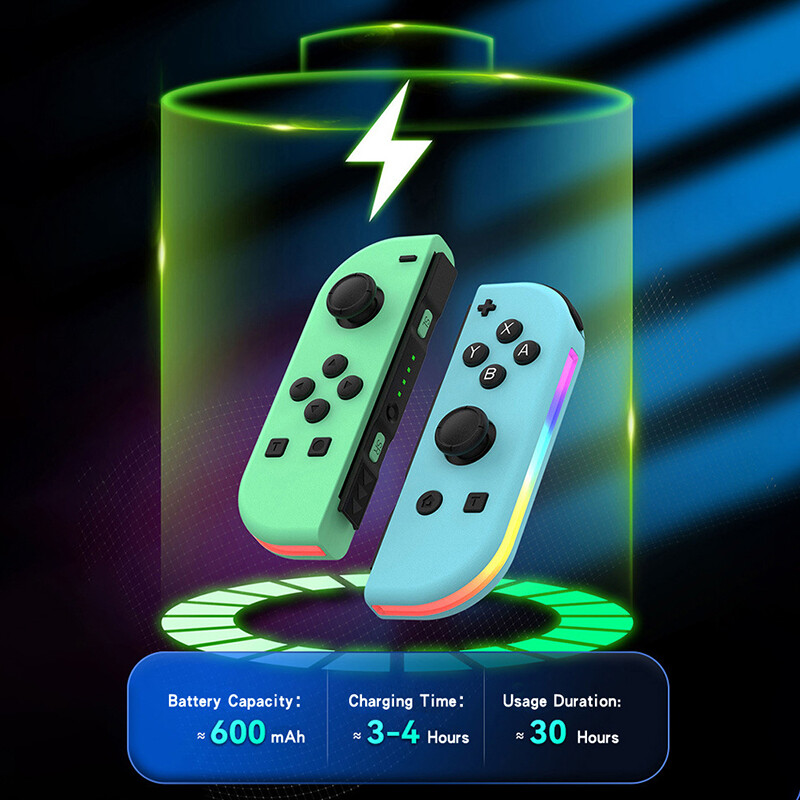 Új Split Gamepad vezeték nélküli Bluetooth Gamer Controller Glare Vibration Rgb Dazzle Light Gamepad Switch Control Boy Joypadokkal