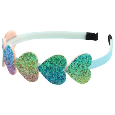 1db Aranyos szív csillag fejpántok lányok csillogó szivárvány hajpántok gyerekeknek gyerekek parti dekoráció haj kiegészítők