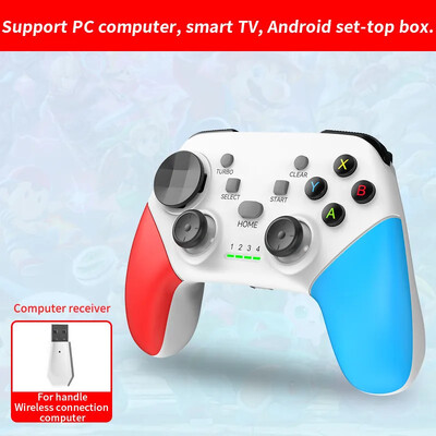 Controler de joc wireless BT 2.4G TypeC pentru Switch Pro PC Android IOS Tabletă Smart TV PS3 Gamepad Joystick Control cu vibrație
